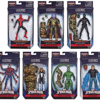 Marvel Legends Spider-Man 6 Inch Action Figure BAF Molten Man - Set of 7 (BAF Molten Man)