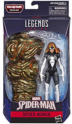 Marvel Legends Spider-Man 6 Inch Action Figure BAF Molten Man - Spider-Woman