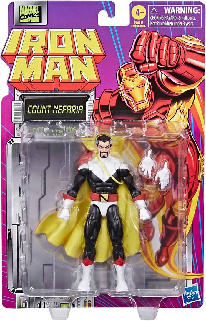 Marvel Legends Retro 6 Inch Action Figure Iron Man Wave 1 - Count Nefaria