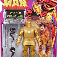 Marvel Legends Retro 6 Inch Action Figure Iron Man Wave 1 - Iron Man (Model 01 - Gold)