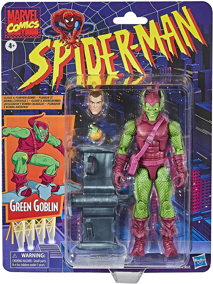 Marvel Legends Retro Inch Action Figure Spider-Man Green
