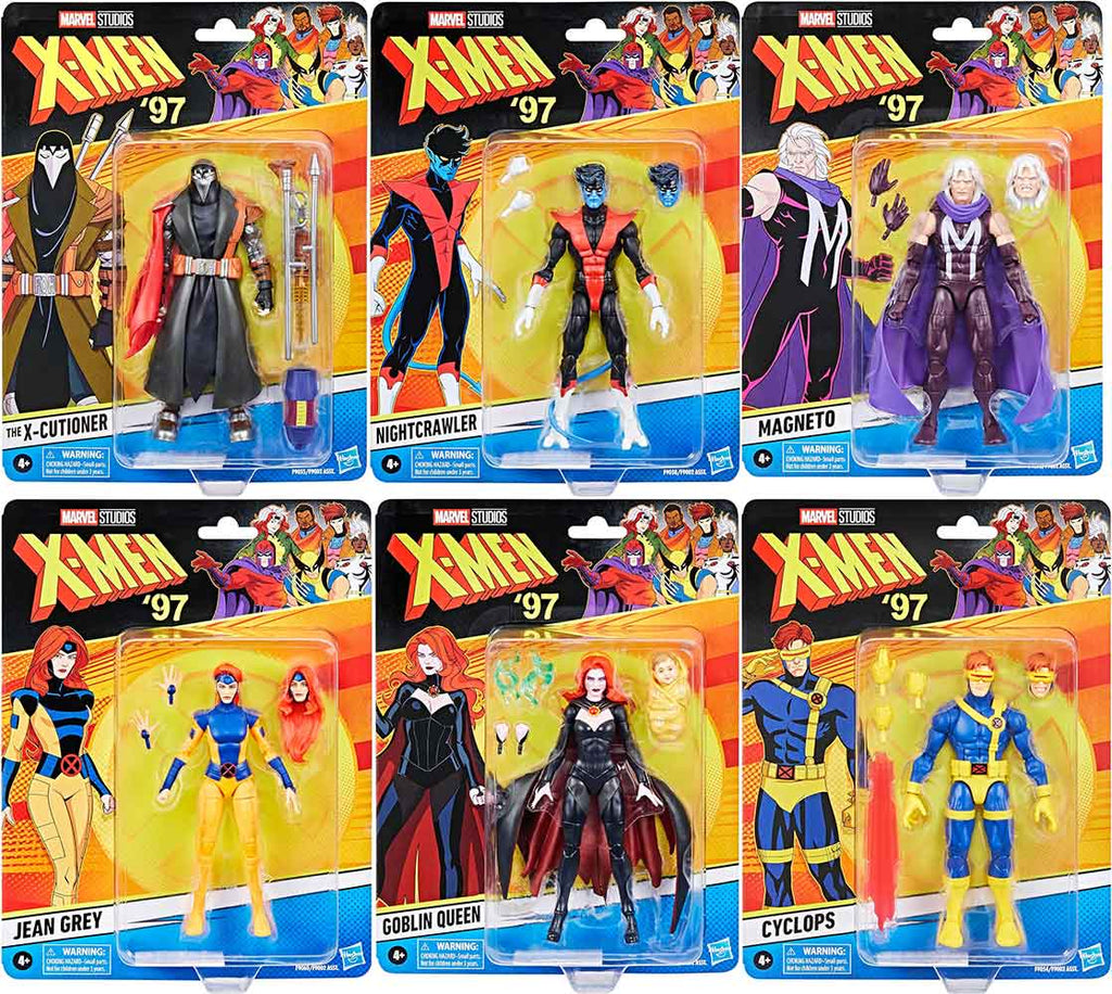 Marvel Legends Retro 6 Inch Action Figure X-Men '97 Wave 2 - Set of 6