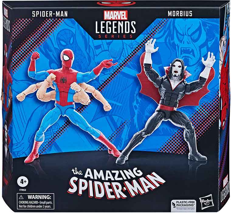 Marvel Legends Spider-Man 6 Inch Action Figure 2-Pack Exclusive - 6 Arm Spider-Man & Morbius