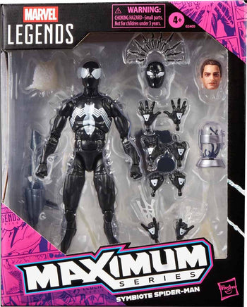 Marvel Legends Spider-Man 6 Inch Action Figure Maximum Series - Symbiote Spider-Man