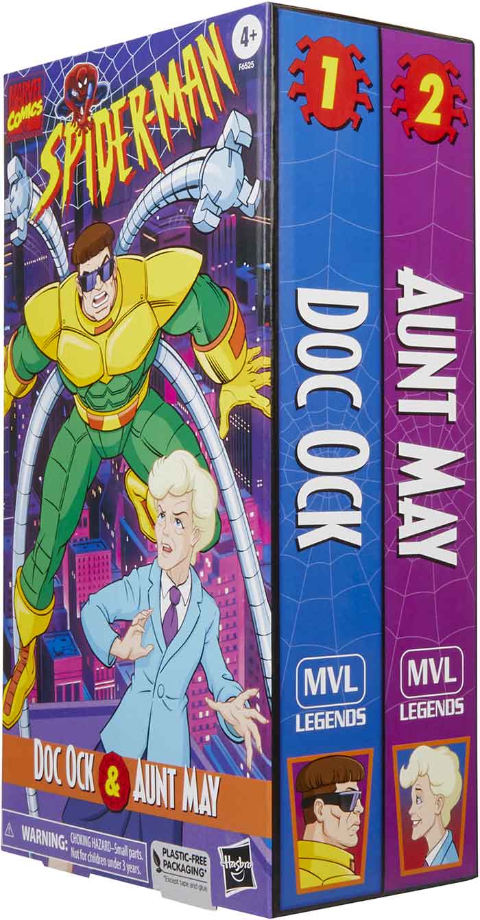 Marvel Legends Spider-Man 6 Inch Action Figure VHS 2-Pack - Doc