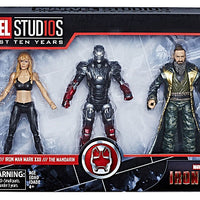 Marvel Legends Studios 6 Inch Action Figure 10th Anniversary Series 3-Pack - Pepper Potts - Iron Man Mark XXII - The Mandarin