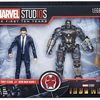 Marvel Legends Studios 6 Inch Action Figure 10th Anniversary Series 2-Pack - Tony Stark - Iron Man Mark I