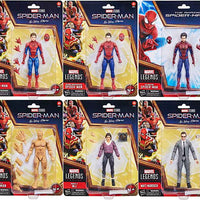Marvel Legends Studios 6 Inch Action Figure Spider-Man Wave 1 - Set of 6