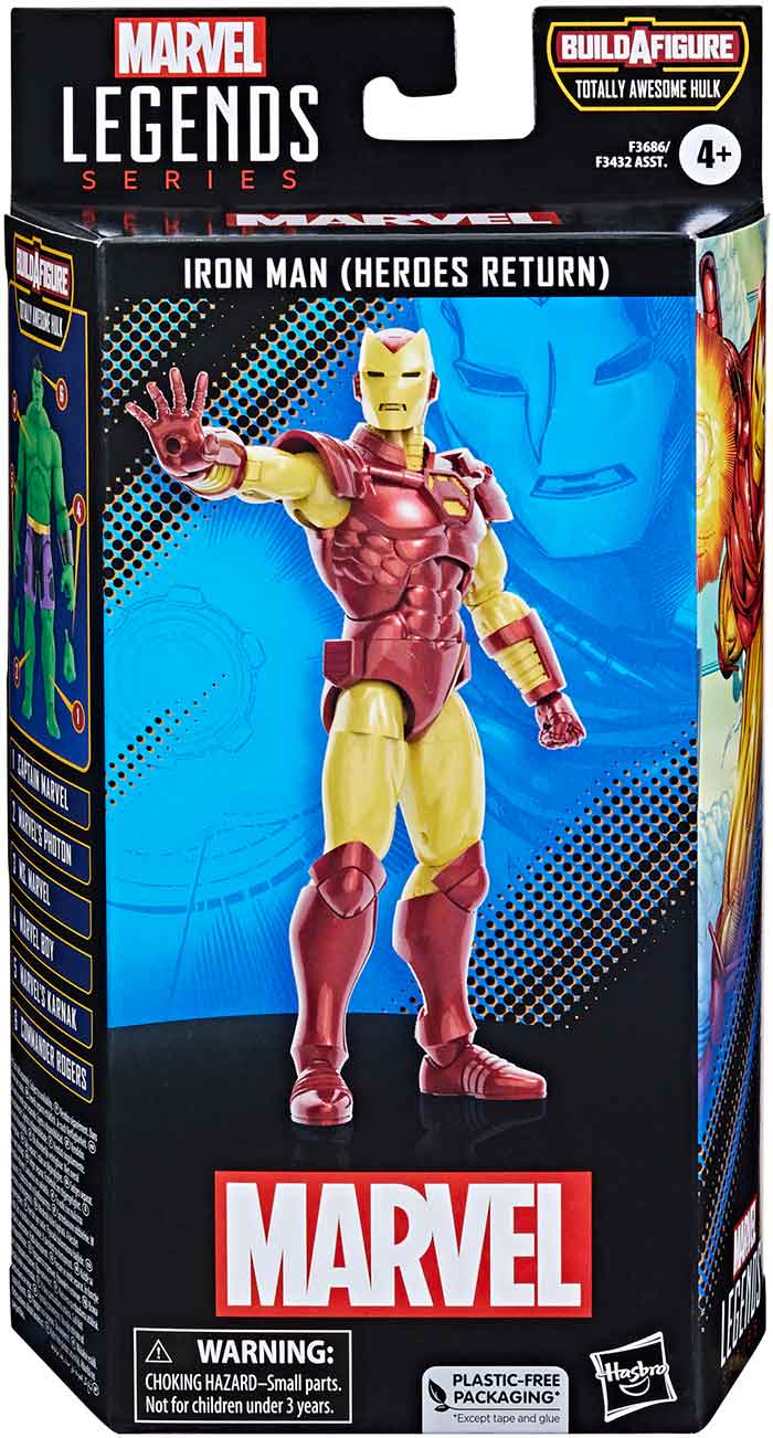 Marvel Legends The Marvels 6 Inch Action Figure BAF Totally Awesome Hulk - Iron Man (Heroes Return)