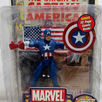 Marvel Legends Toybiz 6 Inch Action Figure With Comic Series 1 - Captain America