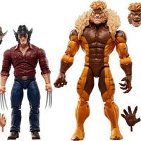 Marvel Legends X-Men 6 Inch Action Figure 50th Anniversary 2-Pack - Logan vs Sabretooth