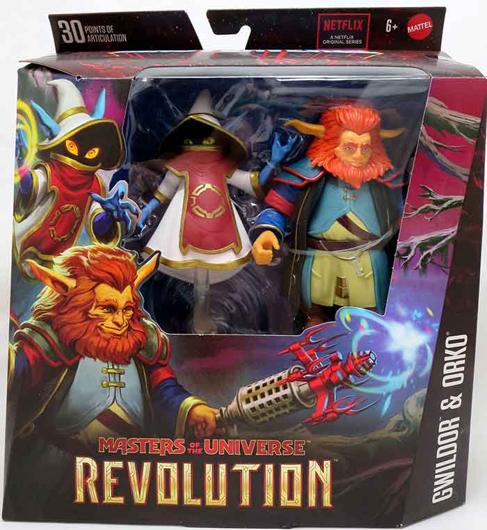 Masters Of The Universe Masterverse 6 Inch Action Figure Revolution 2-Pack - Orko and Gwildor