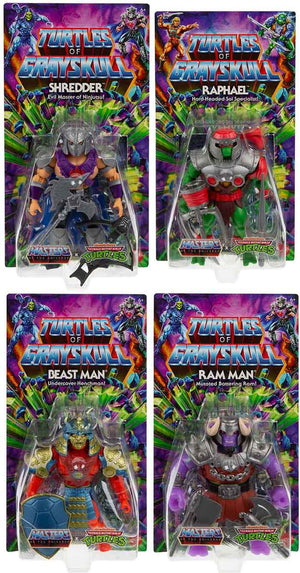 Masters Of The Universe Teenage Mutant Ninja Turtles Origins 6" Action Figure Turtles Of Grayskull Wave 2 - Set of 4