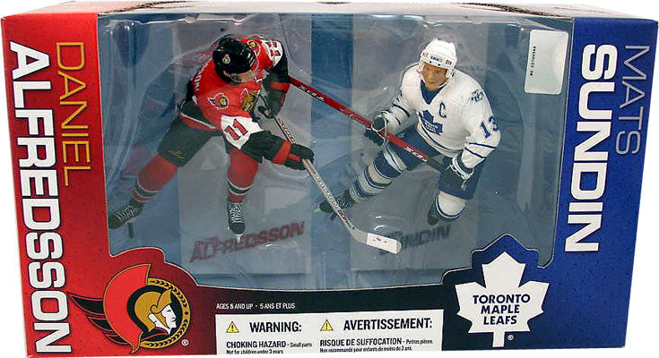 McFarlane NHL Hockey Action Figures Box Set: Exclusive Mats Sundin 2 vs Daniel Alfredsson 2