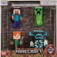 Minecraft Metafigs 2 Inch Action Figure Die-Cast - (Steve - Alex - Creeper - Warden)