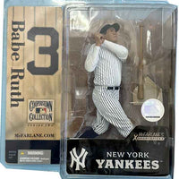 MLB Baseball Cooperstown 6 Inch Static Figure Series 2 - Babe Ruth White Stripe Jersey