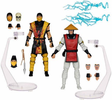 Mortal Kombat Klassic 7 Inch Action Figure 2-Pack - Scorpion vs Raiden