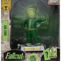 Movie Maniacs Fallout 5 Inch Static Figure Posed Exclusive - Vault Boy Glow in The Dark Edition Gold Label