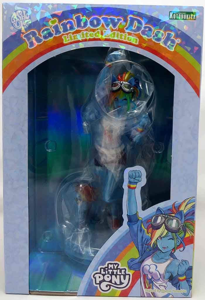 My Little Pony 8 Inch Statue Figure Bishoujo - Rainbow Dash Blue Skin