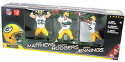NFL Football 6 Inch Action Figure 3-Pack Series - Green Bay Packers Box Set