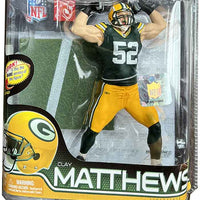 NFL Football 6 Inch Static Figure Series 28 - Clay Matthews Green Jersey