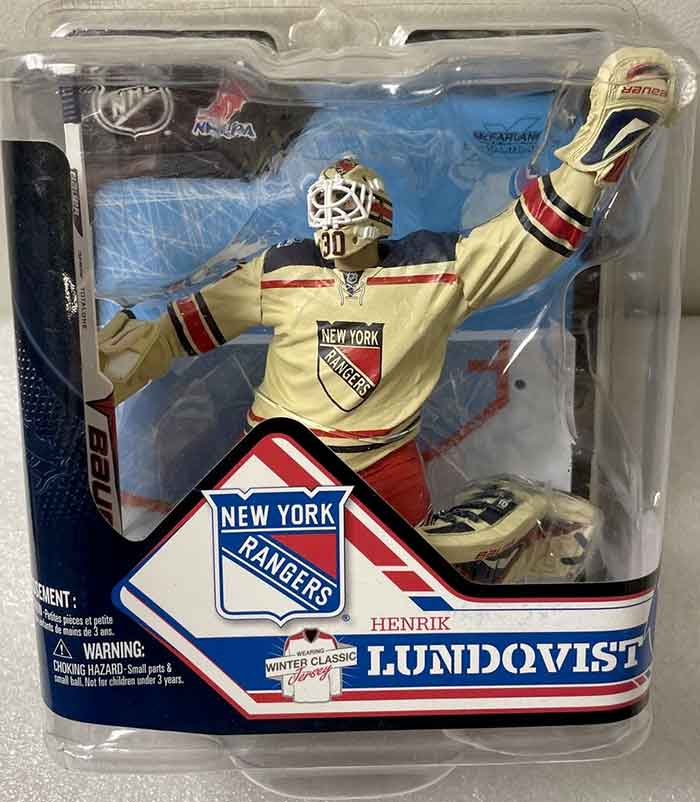 NHL Hockey 6 Inch Static Figure Series 32 - Henrik Lundqvist White Jersey