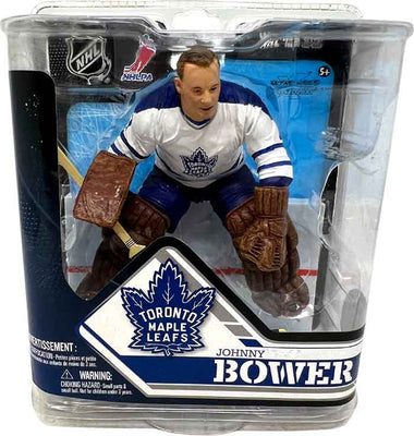 NHL Hockey 6 Inch Static Figure Series 32 - Johnny Bower White Jersey