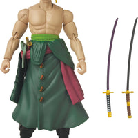 One Piece 6 Inch Action Figure Anime Heroes - Roronoa Zoro Three Sword Style