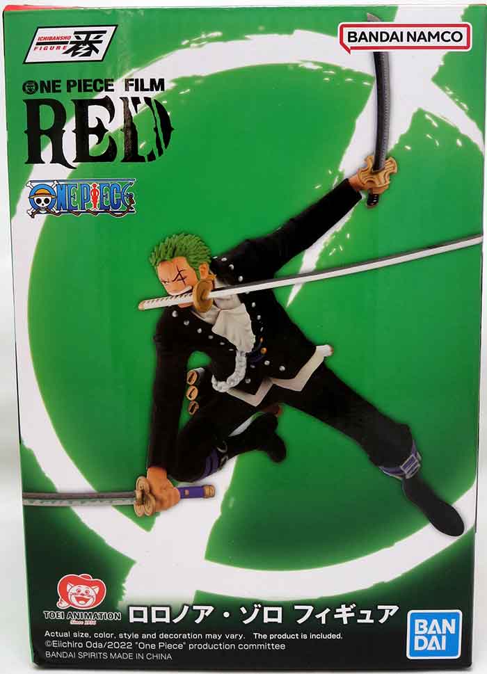 One Piece 5 Inch Statue Figure Ichiban - Roronoa Zoro (Film Red)