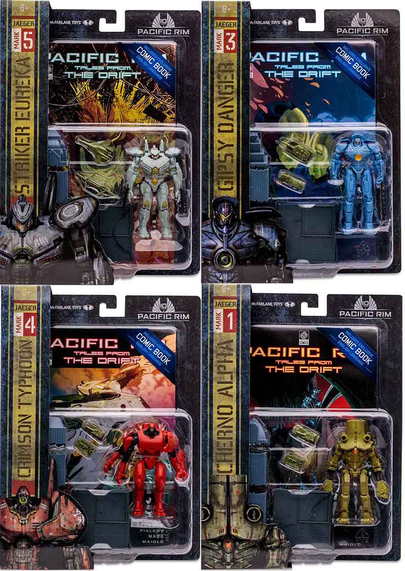 Pacific Rim Jaeger 4 Inch Action Figure Wave 1 - Set of 4 (Jaeger)