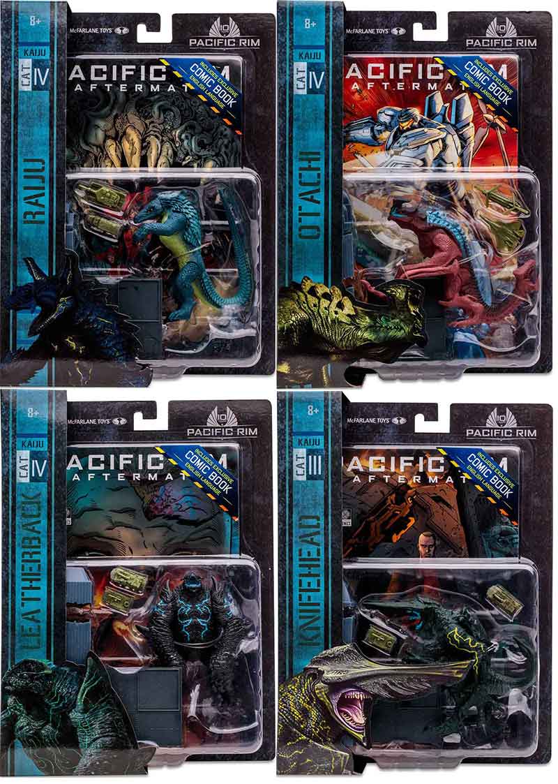 Pacific Rim Kaiju 4 Inch Action Figure Wave 1 - Set of 4 (Kaiju)