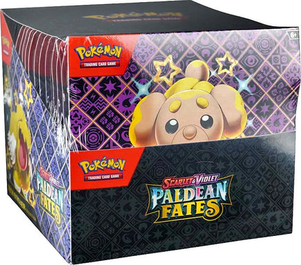Pokemon Trading Card Game - Paldean Fates Tech Sticker Collection Display - 12 Blisters 36 Packs
