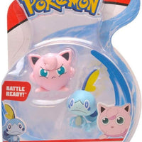 Pokemon 2 Inch Action Figure Battle Figure Pack - Jigglypuff and Sobble