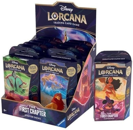 Pokemon Trading Card Game - Disney Lorcana TCG The First Chapter Starter Deck Display of 12