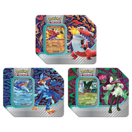 Pokemon Trading Card Game - Paldea Partners Tin (Random Meowscarada, Skeledirge, or Quaquaval)