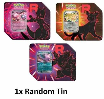 Pokemon Trading Card Game - Team Rocket Tin 2025 (Random Packaging)