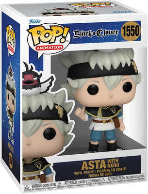 Pop Animation Black Clover 3.75 Inch Action Figure - Asta with Nero #1550