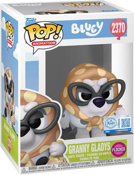 Pop Animation Bluey 3.75 Inch Static Figure Exclusive - Granny Gladys Flocked #2370