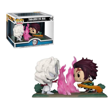 Pop Animation Demon Slayer 3.75 Inch Static Figure 2-Pack - Tanjiro vs Rui #1034