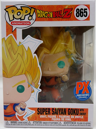 Pop Animation Dragonball Z 3.75 Inch Static Figure Exclusive - Super Saiyan Goku with Energy #865