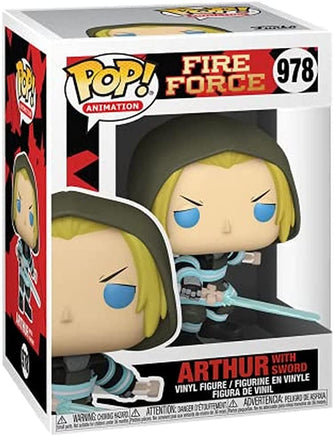 Pop Animation Fire Force 3.75 Inch Static Figure - Arthur with Sword #978