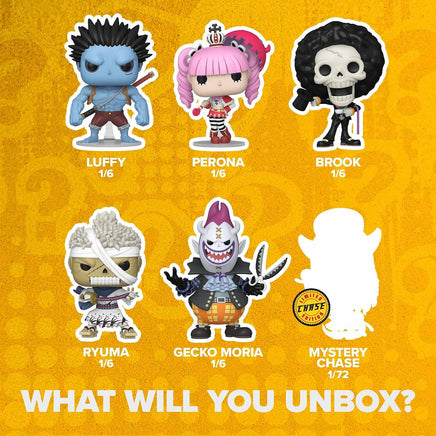 Pop Animation One Piece 3.75 Inch Action Figure Mystery Box - One Piece Sealed Mystery Box (6 Mystery Pops)