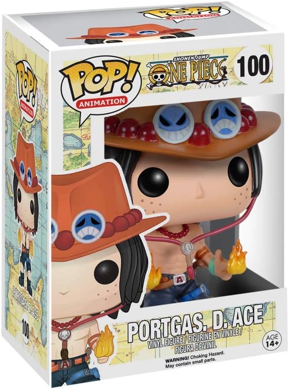 Pop Animation One Piece 3.75 Inch Action Figure - Portgas D. Ace #100