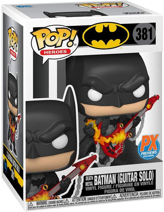 Pop DC Heroes Batman 3.75 Inch Static Figure Exclusive - Death Metal Batman Guitar #381