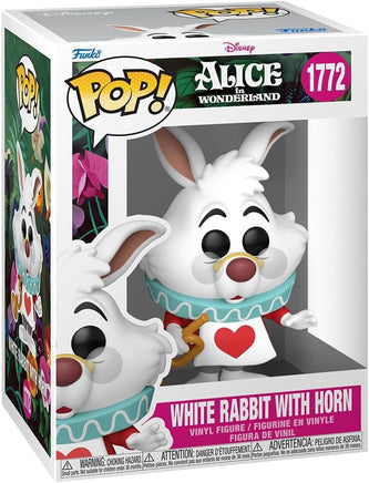 Pop Disney Alice in Wonderland 3.75 Inch Static Figure - White Rabbit with Horn #1772