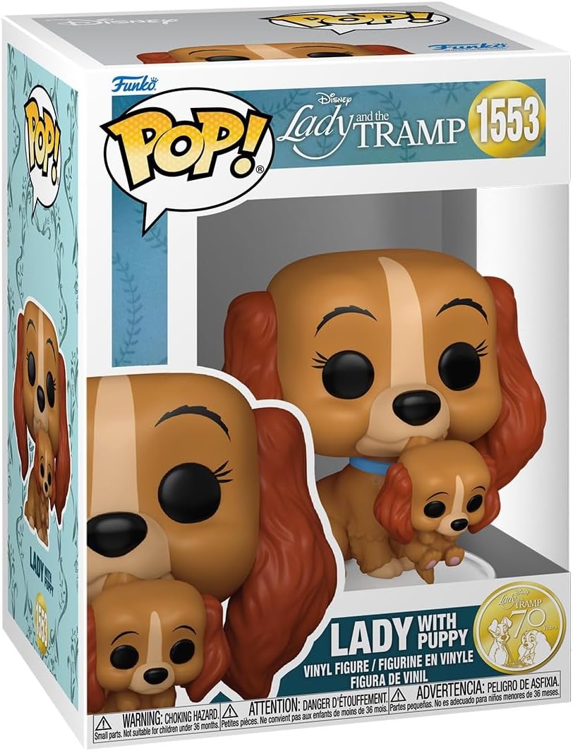 Pop Disney Lady and The Tramp 3.75 Inch Action Figure - Lady with Puppy #1553