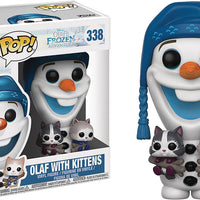 Pop Disney 3.75 Inch Action Figure Olf's Frozen Adventures - Olaf With Kittens #338