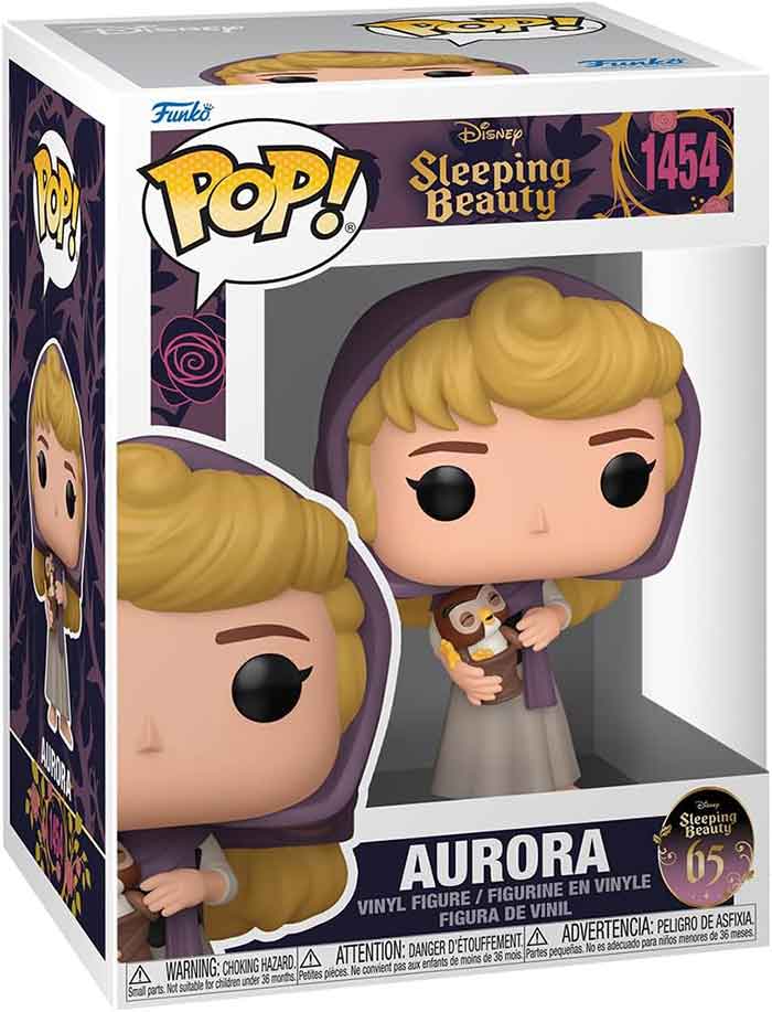 Pop Disney Sleeping Beauty 3.75 Inch Action Figure - Aurora with Owl #1454