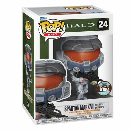 Pop Games Halo 3.75 Inch Static Figure Exclusive - Spartan Mark VII with Batle Rifle #24