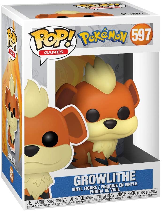 Pop Games Pokemon 3.75 Inch Action Figure - Growlithe #597